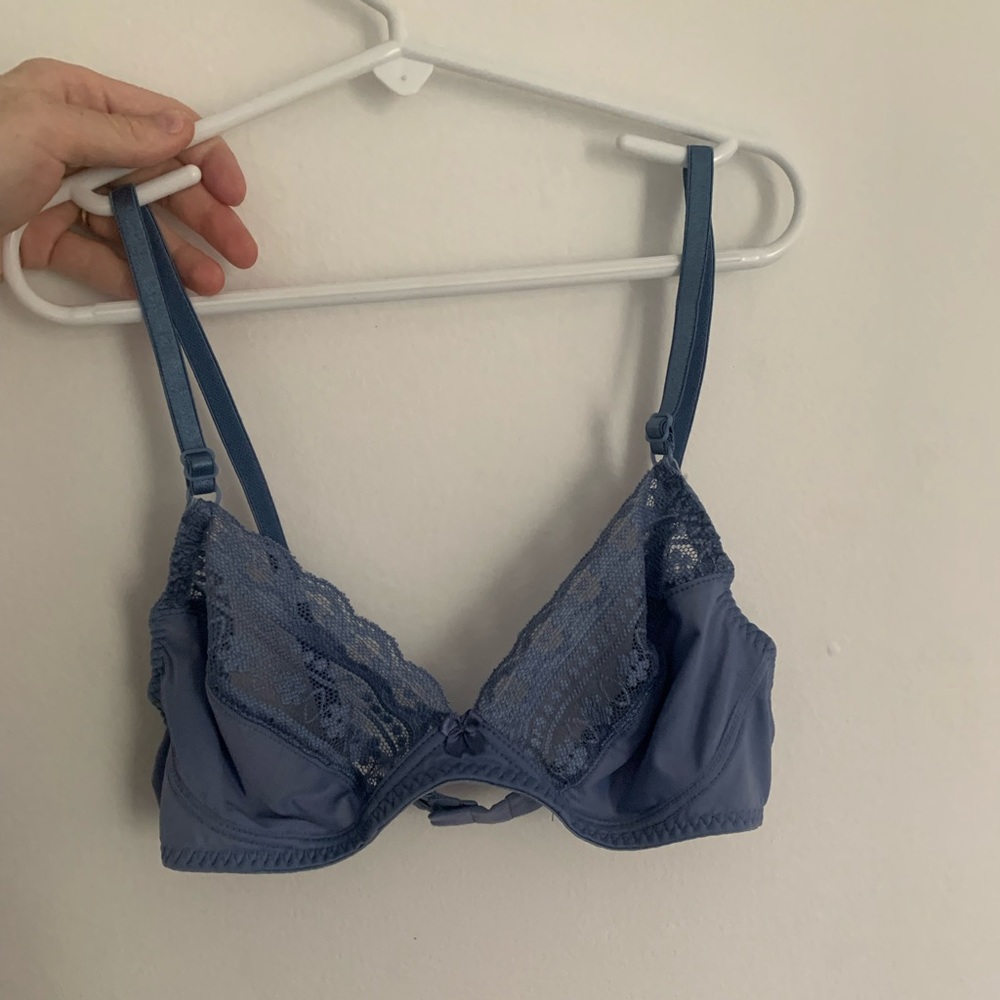 Baby blue bralette
